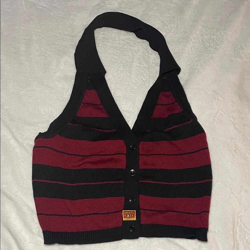 FB county collared halter top